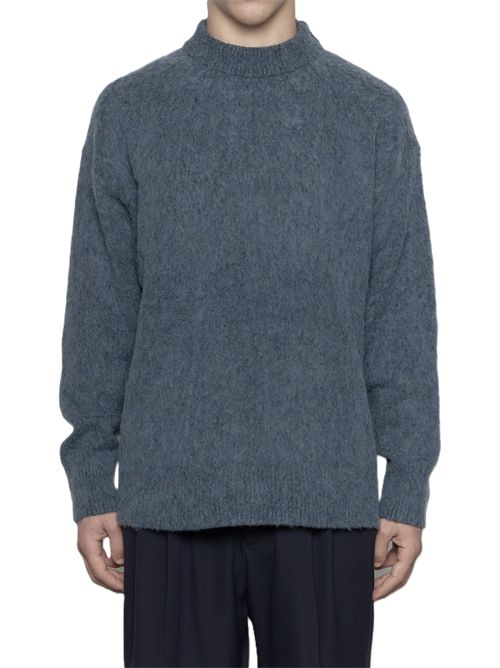 maglione spazzolato cratere ml over garzato e pressato grigio Roberto Collina Roberto Collina | 253M43203M4318 GRIGIO